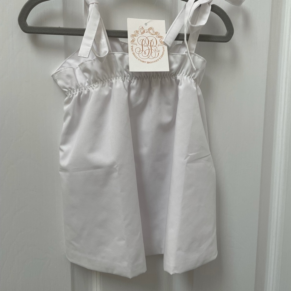 NWT size 3 TBBC white little lainey top